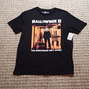 Halloween II The Nightmare isn't Over Michael Myers Horror Large Tee Shirt Top